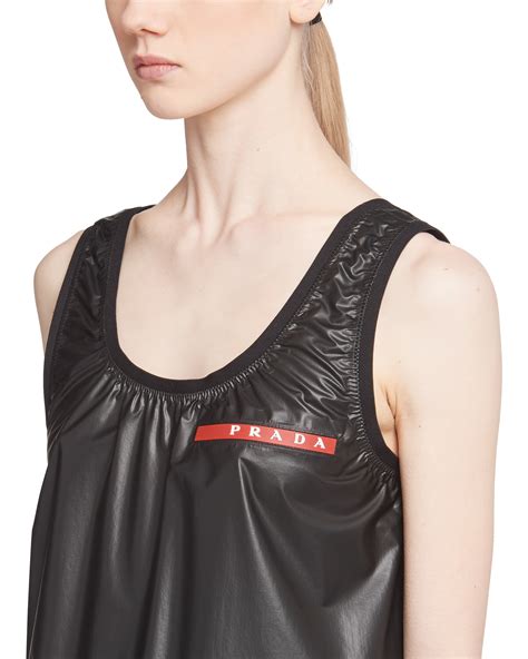 prada tank top women|prada nylon high neck top.